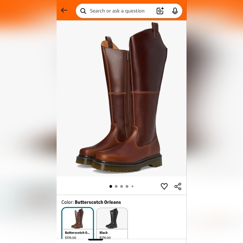 Dr. Martens Butterscotch Over the Knee Boots